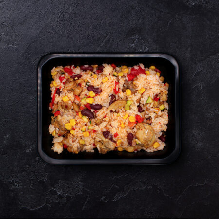 Kipshoarma Mexicaanse Groentenmix Rijst Sweet Chili