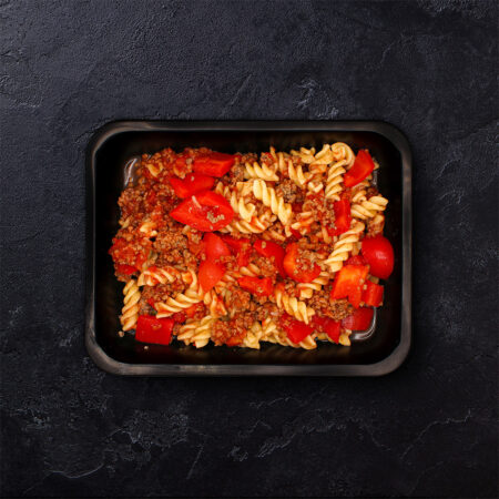 Mager Rundergehakt Paprika Fusili Tomatensaus